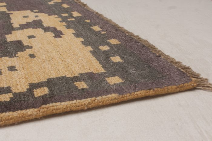 Indian Jules Oushak 7'4" x 9'10" Hand-knotted Silk Rug 