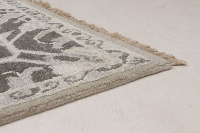 Indian Jules Oushak 8'0" x 10'1" Hand-knotted Silk Rug 