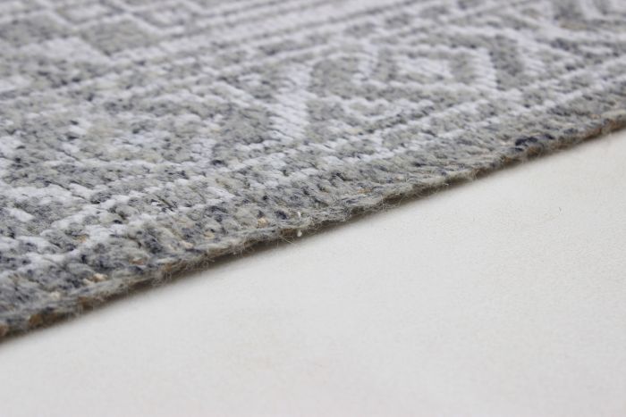 Indian La Seda 5'2" x 7'8" Hand-knotted Wool & Silk Rug 
