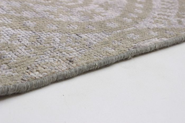 Indian La Seda 5'3" x 7'8" Hand-knotted Wool & Silk Rug 