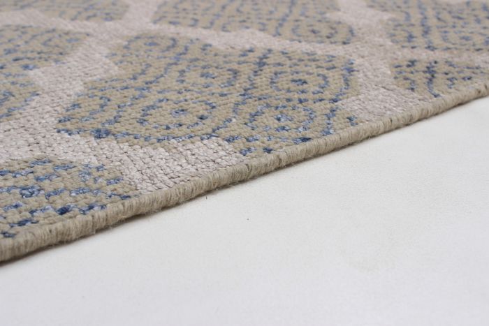 Indian La Seda 5'2" x 7'11" Hand-knotted Wool & Silk Rug 