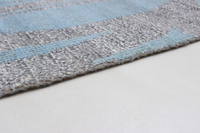 Indian La Seda 5'2" x 7'6" Hand-knotted Wool & Silk Rug 