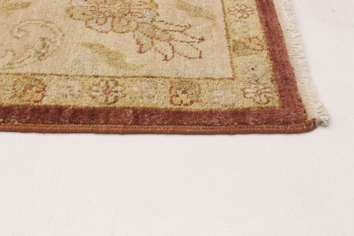 Indian Chobi Twisted 6'5" x 9'3" Hand-knotted Wool Rug 