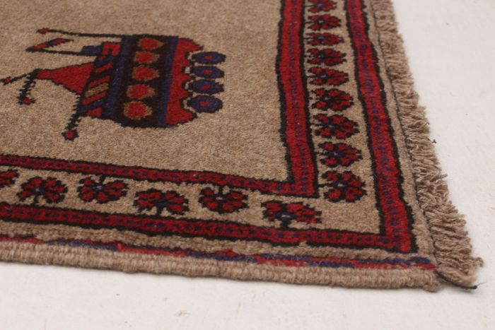 Afghan Rare War 6'10" x 9'5" Hand-knotted Wool Rug 