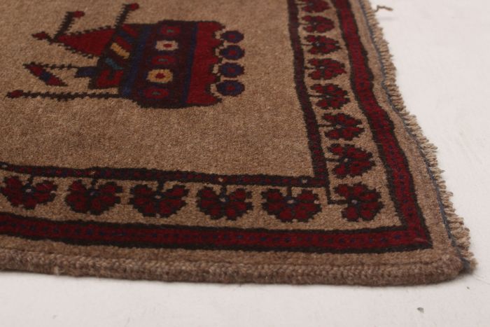 Afghan Rare War 6'11" x 9'6" Hand-knotted Wool Rug 