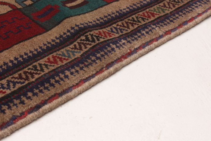 Afghan Rare War 2'11" x 4'6" Hand-knotted Wool Rug 