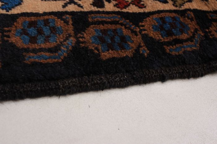 Afghan Rare War 3'8" x 6'5" Hand-knotted Wool Rug 