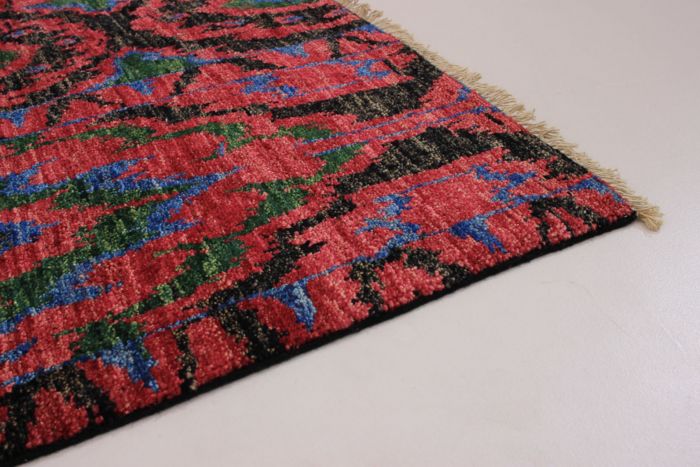 Indian Shalimar 4'0" x 6'0" Hand-knotted Wool Rug 