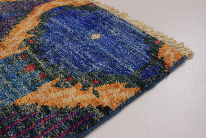 Indian Shalimar 4'1" x 6'1" Hand-knotted Wool Rug 