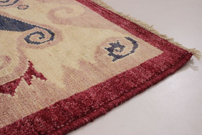 Indian Shalimar 4'1" x 6'0" Hand-knotted Wool Rug 