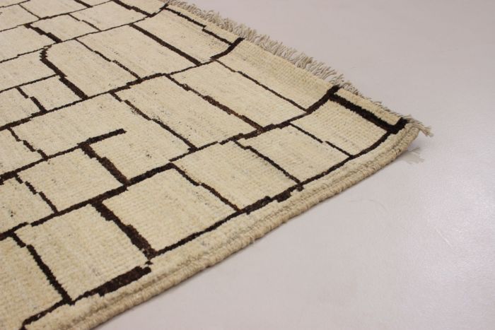 Indian Shalimar 4'3" x 6'0" Hand-knotted Wool Rug 
