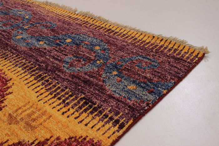 Indian Shalimar 4'0" x 6'2" Hand-knotted Wool Rug 