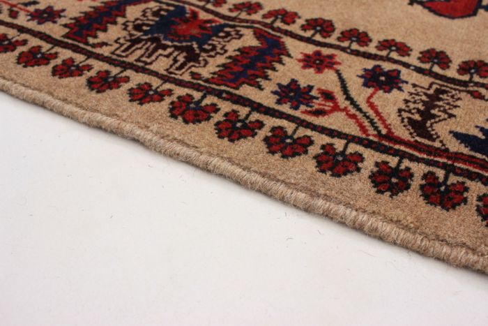 Afghan Rare War 6'5" x 9'6" Hand-knotted Wool Rug 