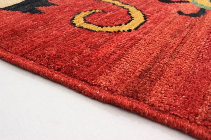 Indian Shalimar 6'3" x 6'4" Hand-knotted Wool Rug 