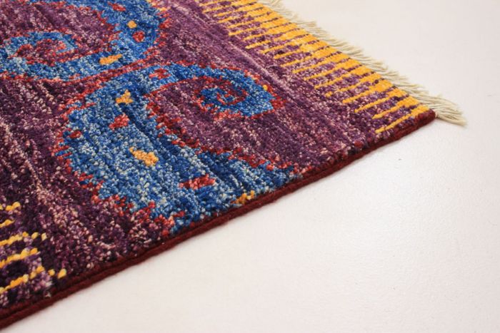 Indian Shalimar 4'0" x 6'2" Hand-knotted Wool Rug 
