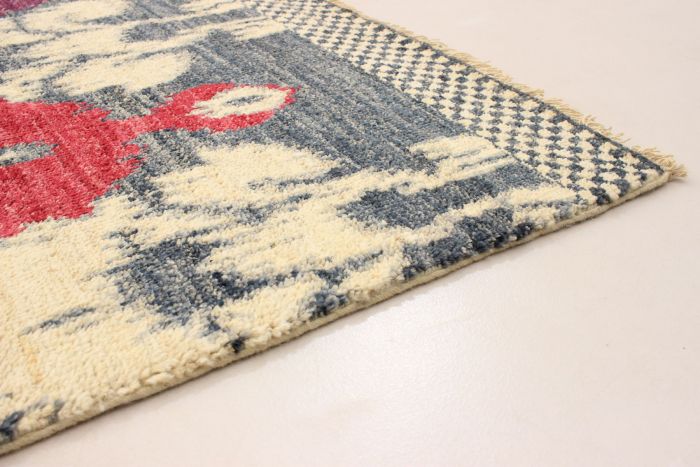 Indian Shalimar 5'0" x 10'2" Hand-knotted Wool Rug 