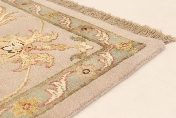 Indian Harrir Select 8'0" x 10'0" Hand-knotted Silk, Wool Rug 