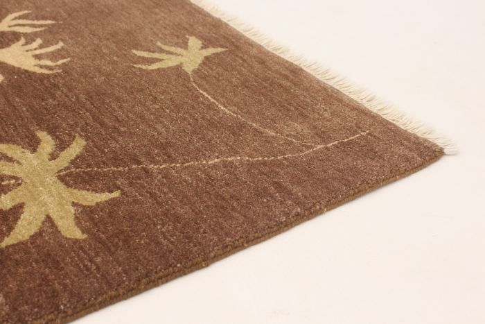Indian Chobi Twisted 7'10" x 9'9" Hand-knotted Wool Rug 