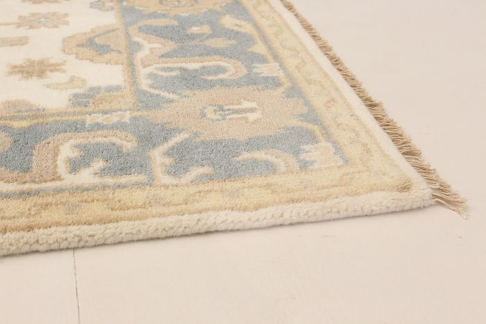 Indian Royal Oushak 4'0" x 6'3" Hand-knotted Wool Rug 