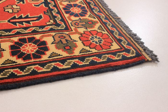 Afghan Finest Kargahi 2'10" x 9'7" Hand-knotted Wool Rug 