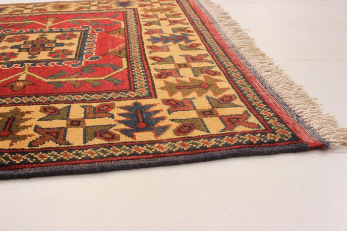 Afghan Finest Kargahi 2'9" x 9'11" Hand-knotted Wool Rug 