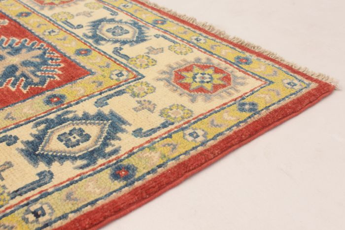 Afghan Uzbek Ghazni 5'0" x 6'5" Hand-knotted Wool Rug 