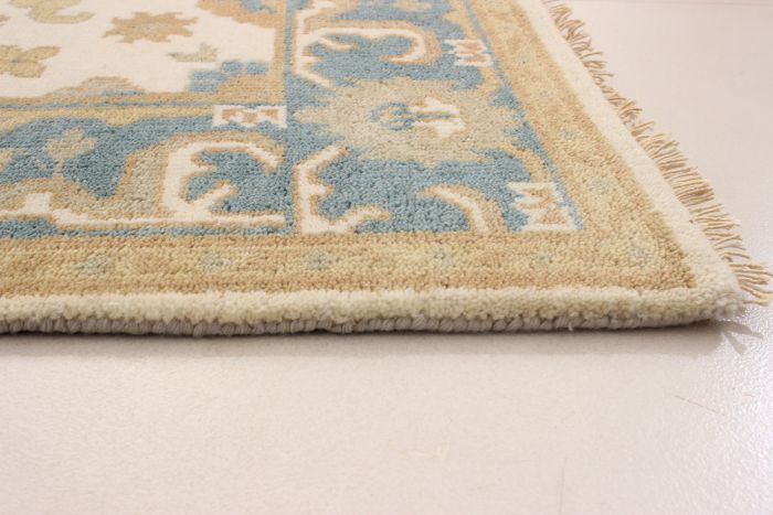 Indian Royal Oushak 3'11" x 5'11" Hand-knotted Wool Rug 