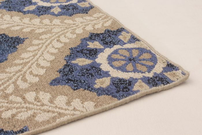 Indian Tamar II 3'6" x 5'6" Flat-Weave Wool Tapestry Kilim 