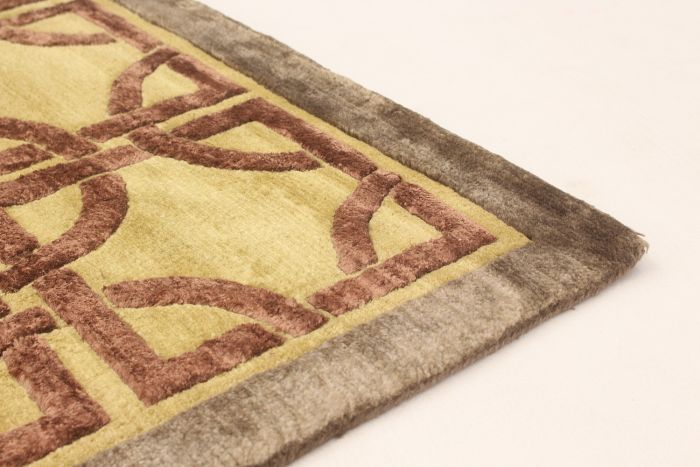 Nepal Opulence 7'9" x 9'9" Hand-knotted Silk, Wool Rug 