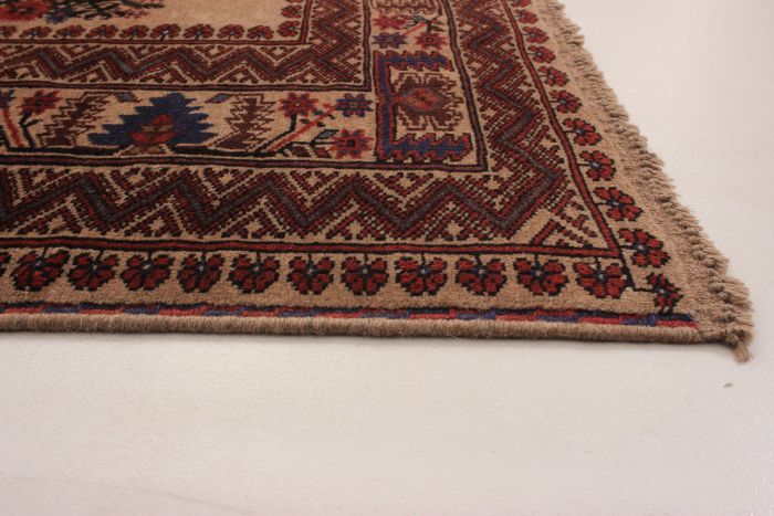 Afghan Finest Rizbaft 6'5" x 9'9" Hand-knotted Wool Rug 