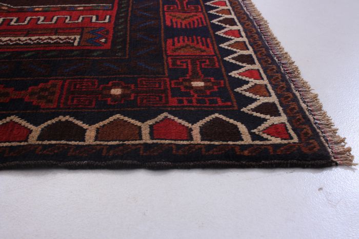Afghan Finest Rizbaft 3'3" x 6'4" Hand-knotted Wool Rug 