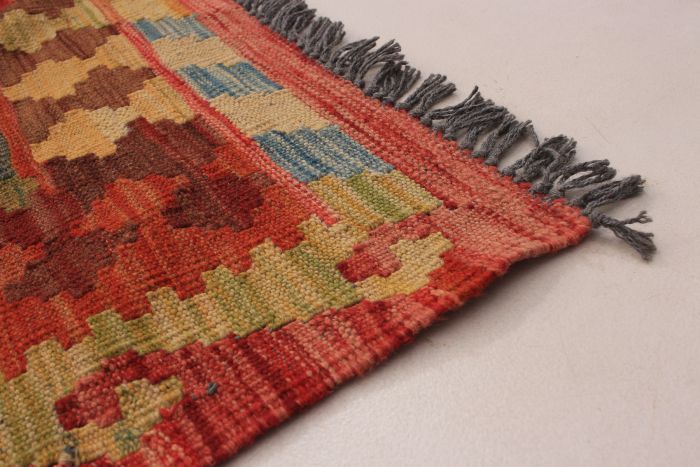 Turkish Kashkoli FW 6'7" x 9'8" Flat-Weave Wool Kilim 