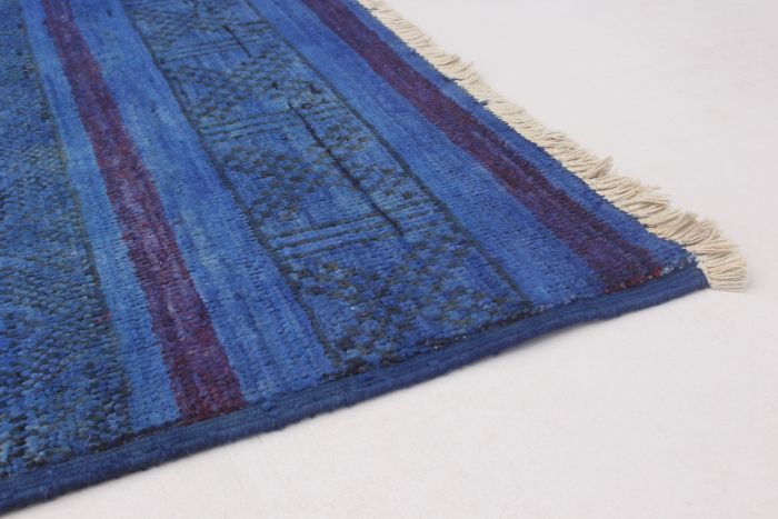 Indian Vibrance 6'0" x 8'10" Hand-knotted Wool Rug 
