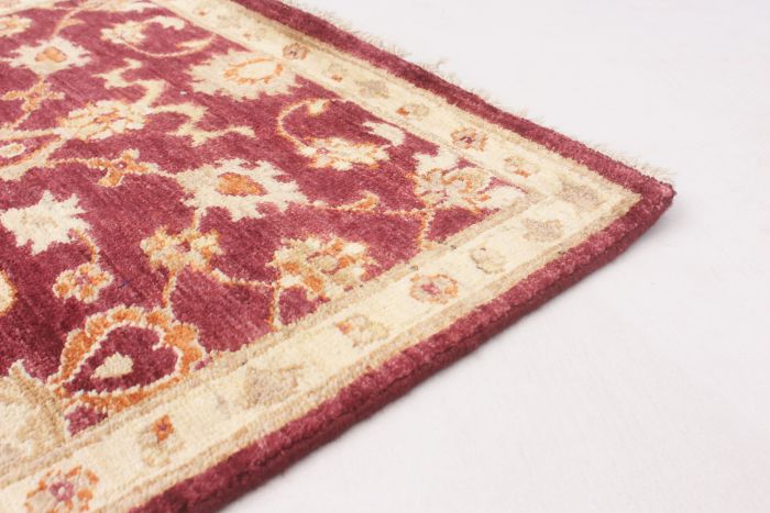 Afghan Chobi Finest 2'7" x 14'0" Hand-knotted Wool Rug 