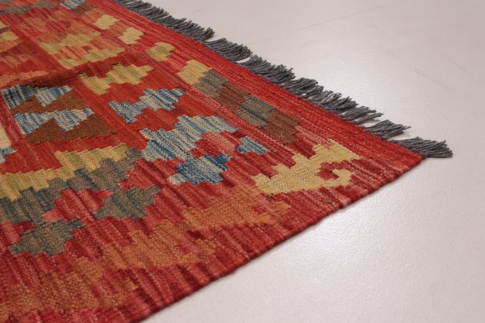 Turkish Kashkoli FW 6'8" x 9'10" Flat-Weave Wool Kilim 