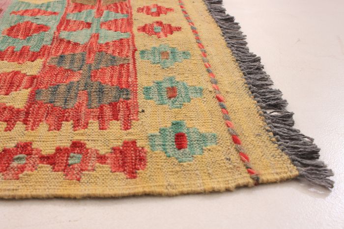 Turkish Kashkoli FW 6'5" x 9'9" Flat-Weave Wool Kilim 