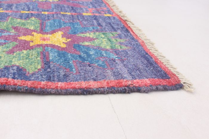 Indian Shalimar 5'0" x 5'4" Hand-knotted Wool Rug 
