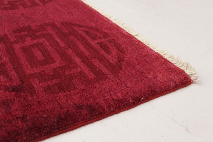 Indian Vibrance 6'0" x 8'10" Hand-knotted Wool Rug 