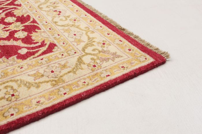 Indian Chobi Twisted 4'0" x 6'2" Hand-knotted Wool Rug 