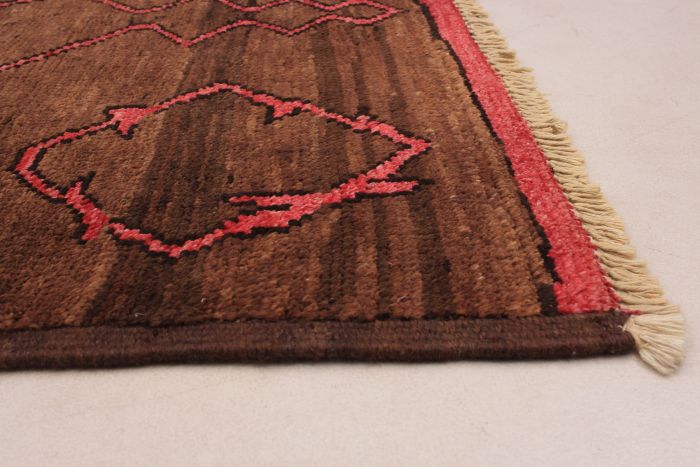 Indian Tangier 3'11" x 6'2" Hand-knotted Wool Rug 
