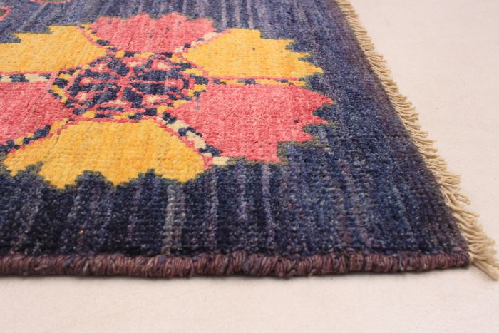 Indian Shalimar 4'10" x 5'1" Hand-knotted Wool Rug 