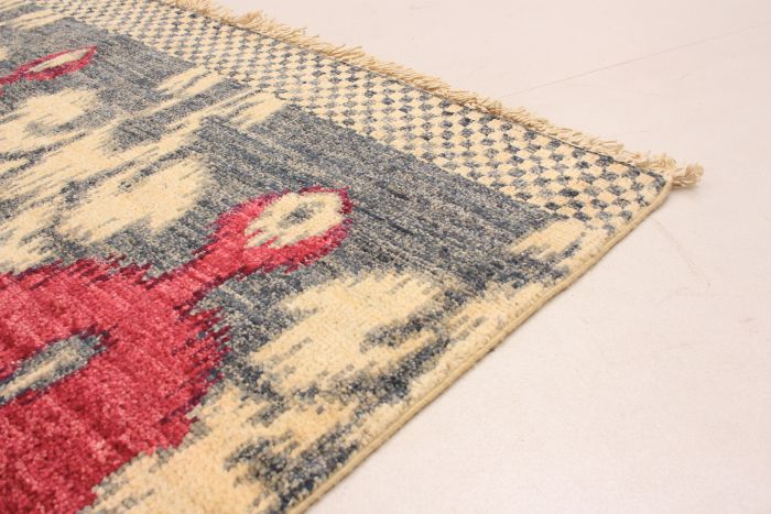 Indian Shalimar 4'5" x 7'3" Hand-knotted Wool Rug 