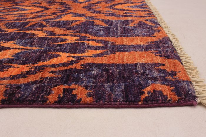 Indian Shalimar 6'0" x 6'3" Hand-knotted Wool Rug 