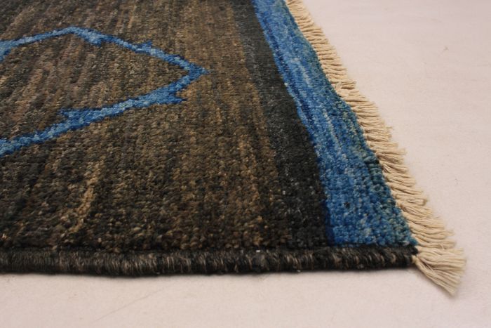Indian Tangier 6'2" x 9'0" Hand-knotted Wool Rug 