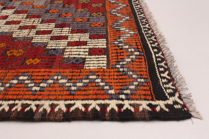 Turkish Yoruk 6'0" x 11'1" Flat-Weave Wool Tapestry Kilim 