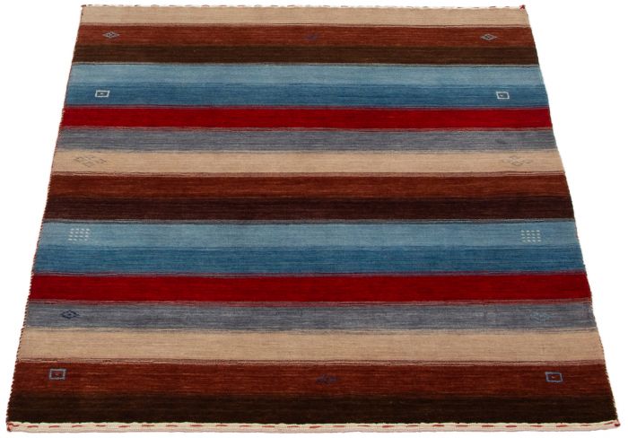 Indo Gabbeh 4'1" x 5'10" Hand-knotted Wool Rug 