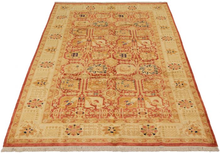 Pakistani Pako Persian 18 Of 20 6'1" x 10'0" Hand-knotted Wool Rug 