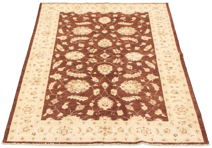 Pakistani Peshawar Oushak 4'10" x 8'0" Hand-knotted Wool Rug 