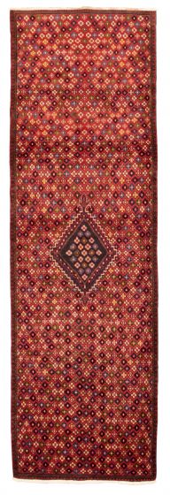 Persian Style 4'2" x 13'3" Hand-knotted Wool Rug 
