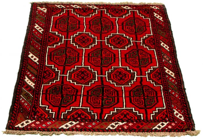 Afghan Akhjah 3'4" x 5'1" Hand-knotted Wool Rug 